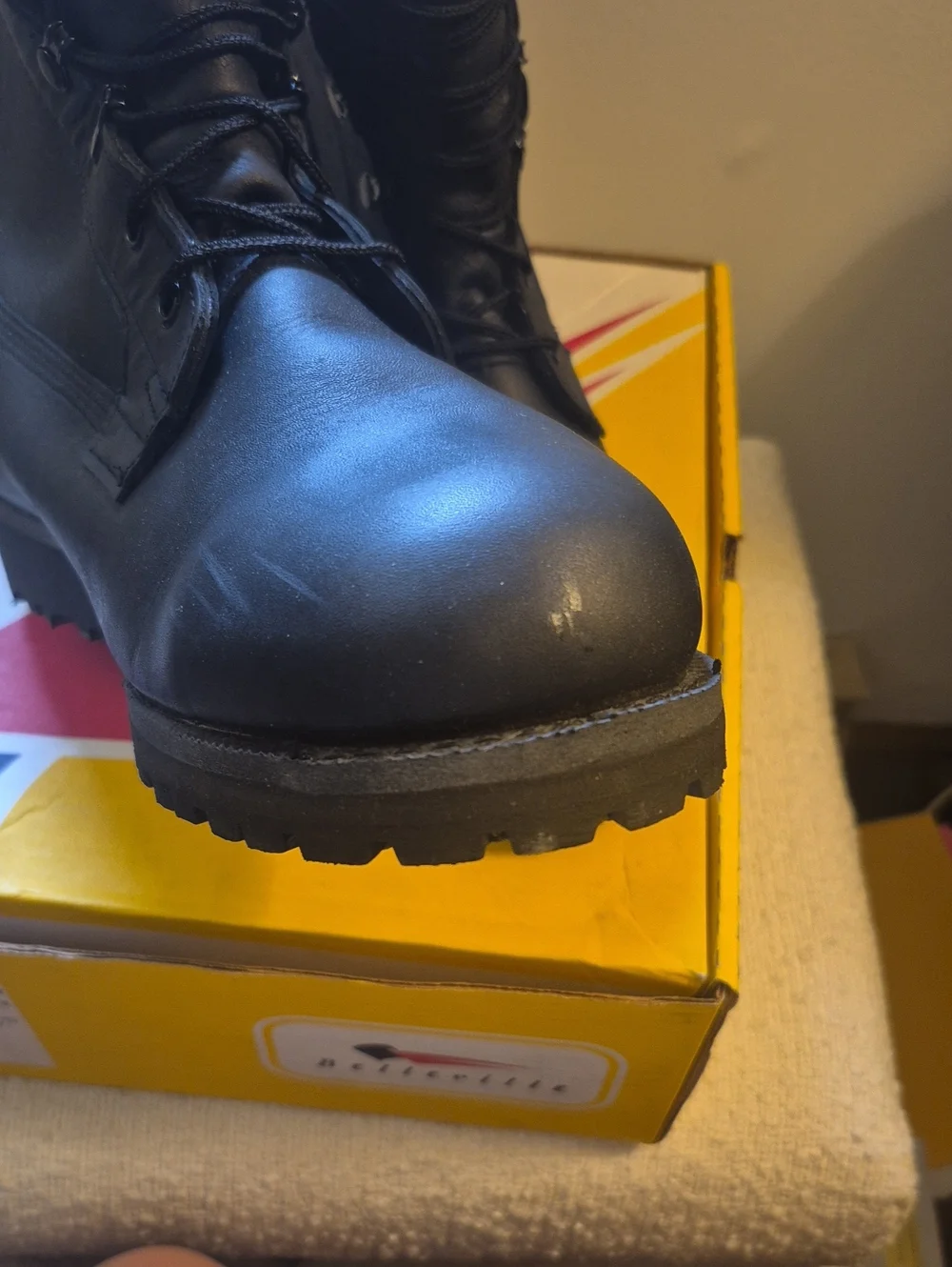 Belleville Men's Black Military Lace-Up Boots